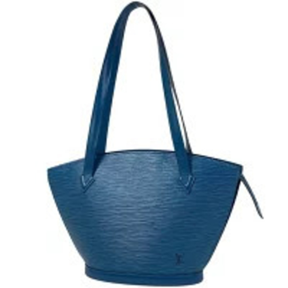 Louis Vuitton Saint Jacques Shopping Shoulder Bag Tote Epi Leather Toledo Blue